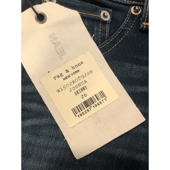 NWT Rag & Bone Skinny Jeans in Joshua Wash - 26 - Picture 9 of 14